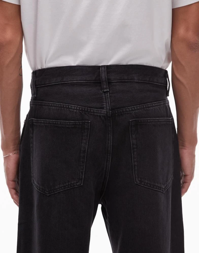 ARKET ARKET Mist low rise baggy wide leg jeans in washed black 4