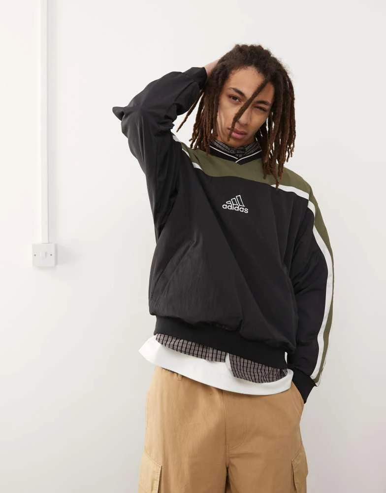 Adidas adidas Originals Cutline Pullover Top in black 2