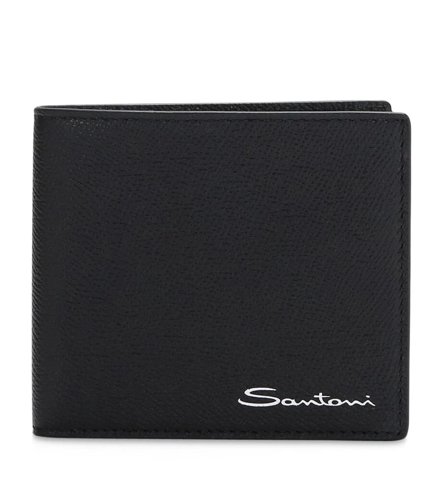 Santoni Textured Leather Wallet 1