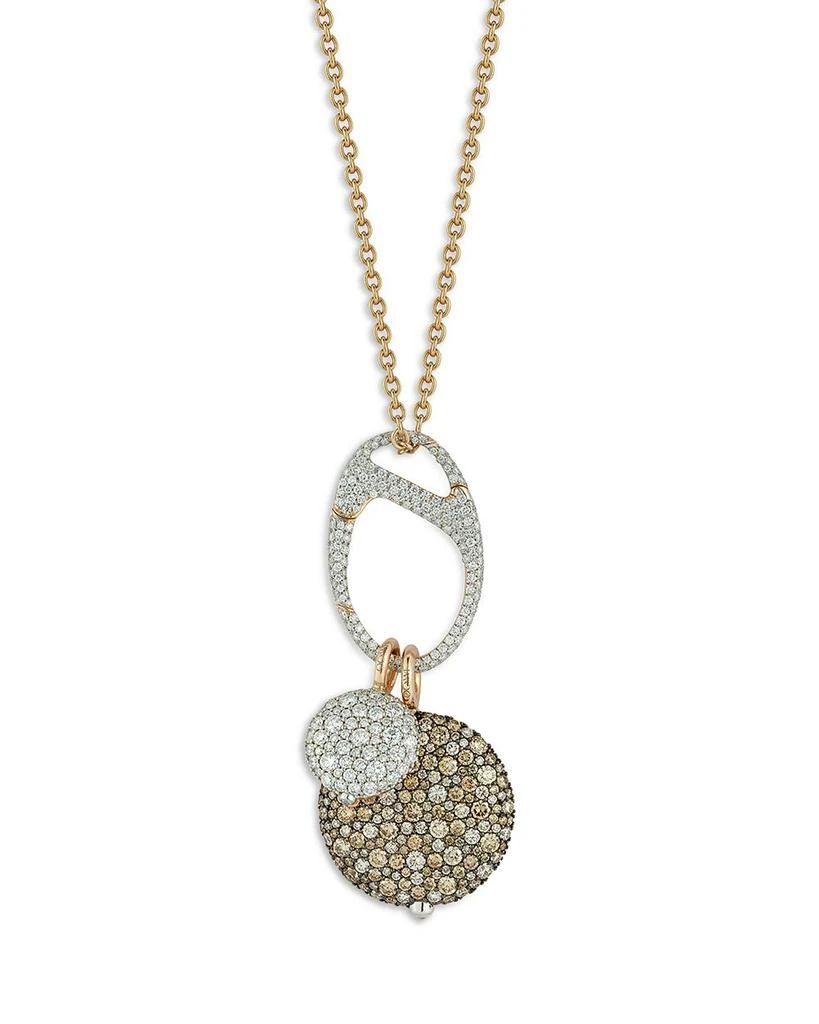 Walters Faith 18K Rose Gold Diamond Pavé Charm Holder Pendant 3