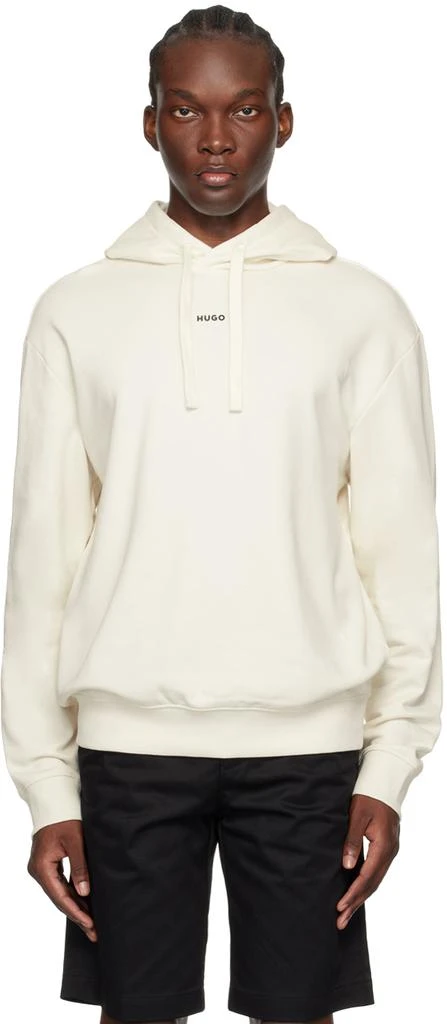 Hugo Boss Off-White Bonded Hoodie 1
