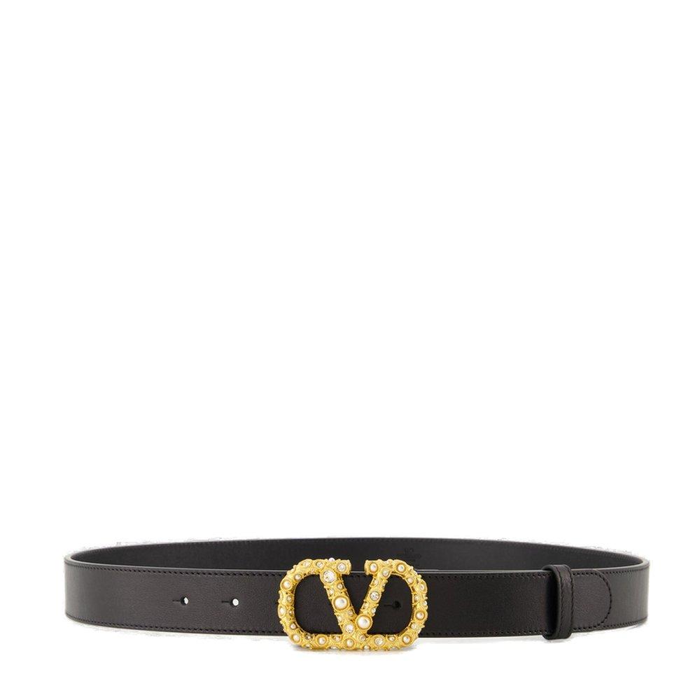 Valentino Valentino	VLogo Signature Embellished Belt