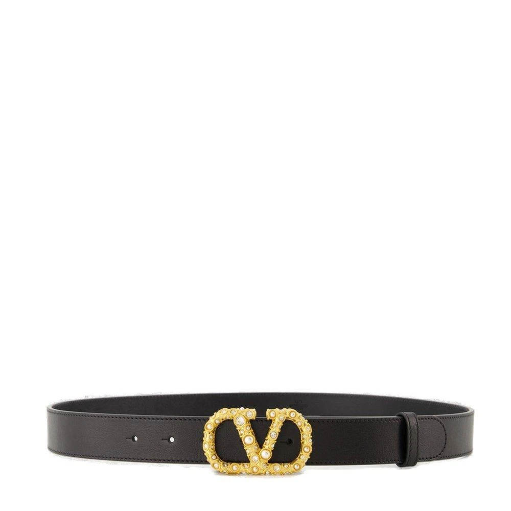Valentino Valentino	VLogo Signature Embellished Belt 1