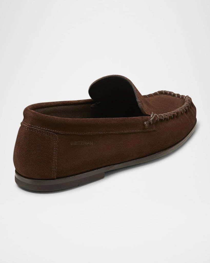 Stuart Weitzman Men's Montauk Suede Venetian Moccasins 4