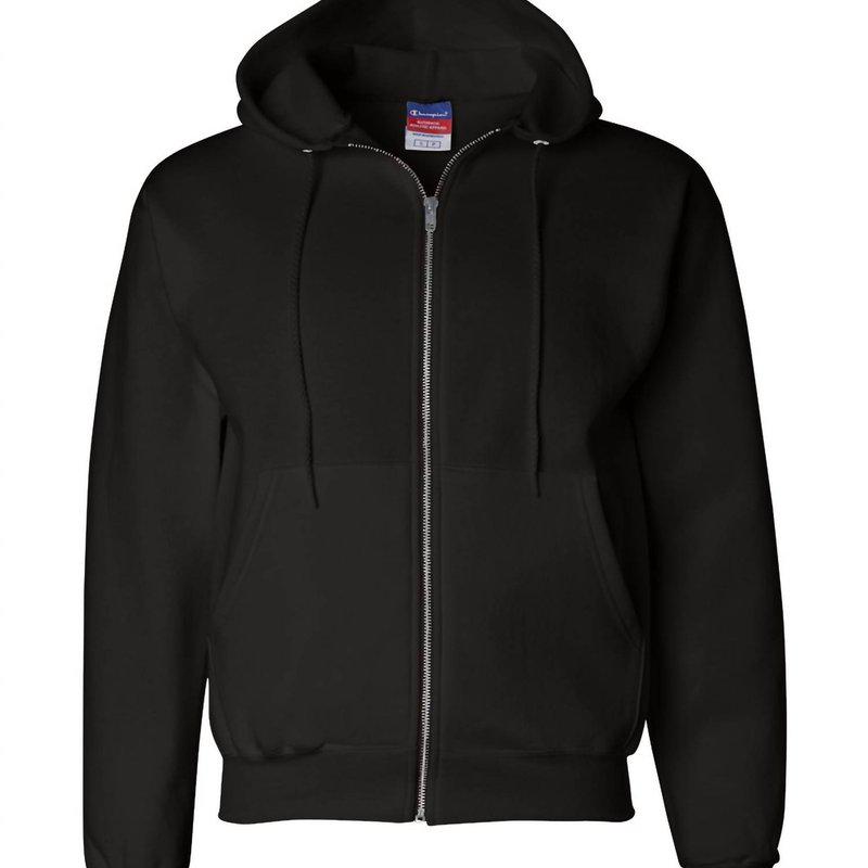 Champion Men's Powerblend Full Zip Hoodie In Black