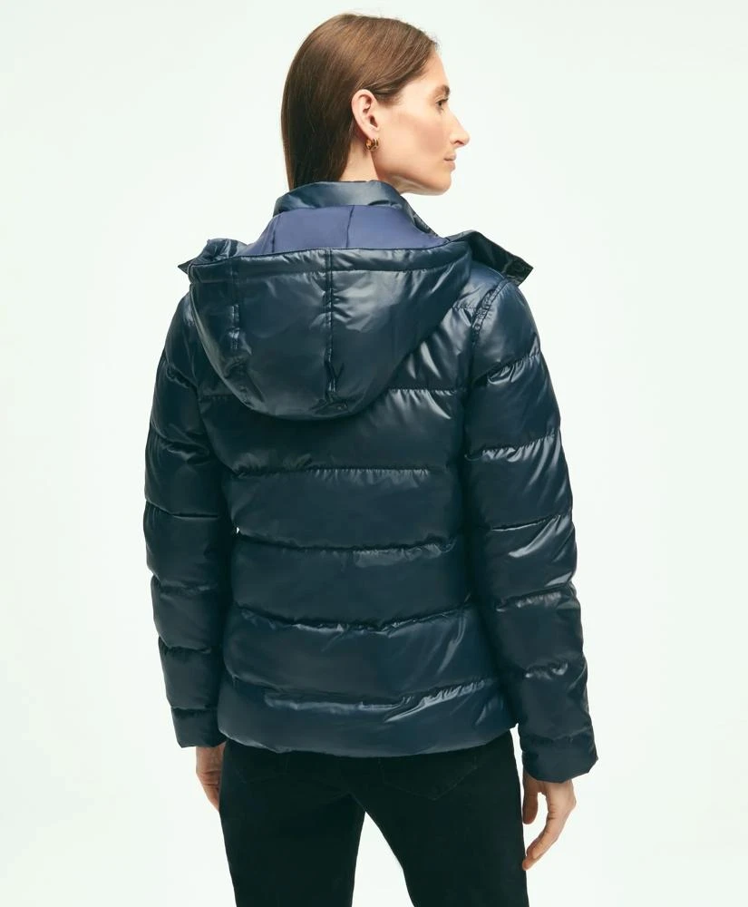 Brooks Brothers Down Hooded Puffer Coat 3