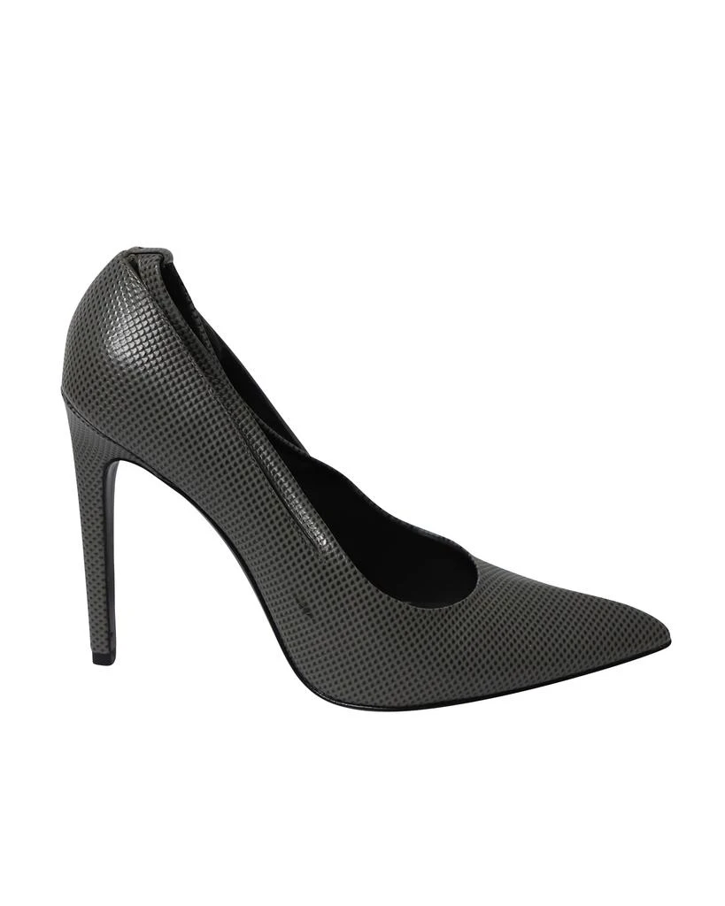 Alexander Wang Alexander Wang Court Stiletto Heels in Grey Leather 1