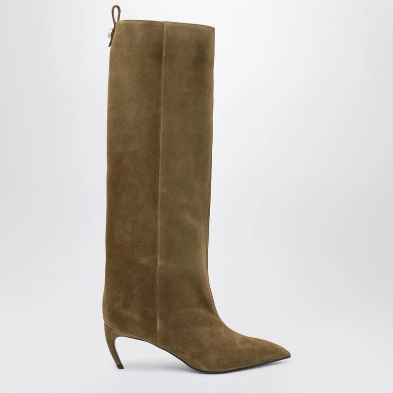 The Attico Lea Military Green high boot 1