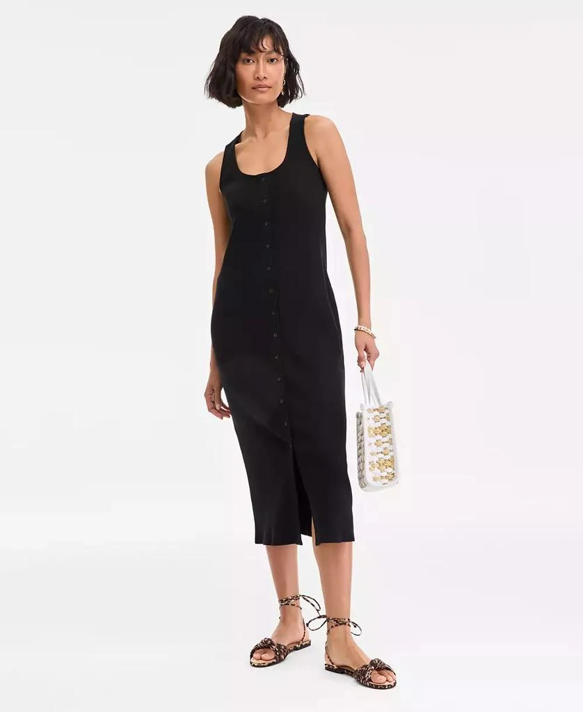 Women's Rib-Knit Button Down Midi Dress, Exclusively at Macy's  On Sale  Now with Up to 71% Off | Discover Exclusive Deals & Savings at BeyondStyle   Authentic On 34th dress|women's fashion|dresses
