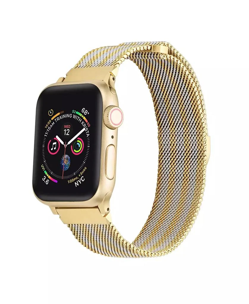 Posh Tech Striped Mesh Stainless Steel Band for Apple Watch 44,45,46,49mm 1
