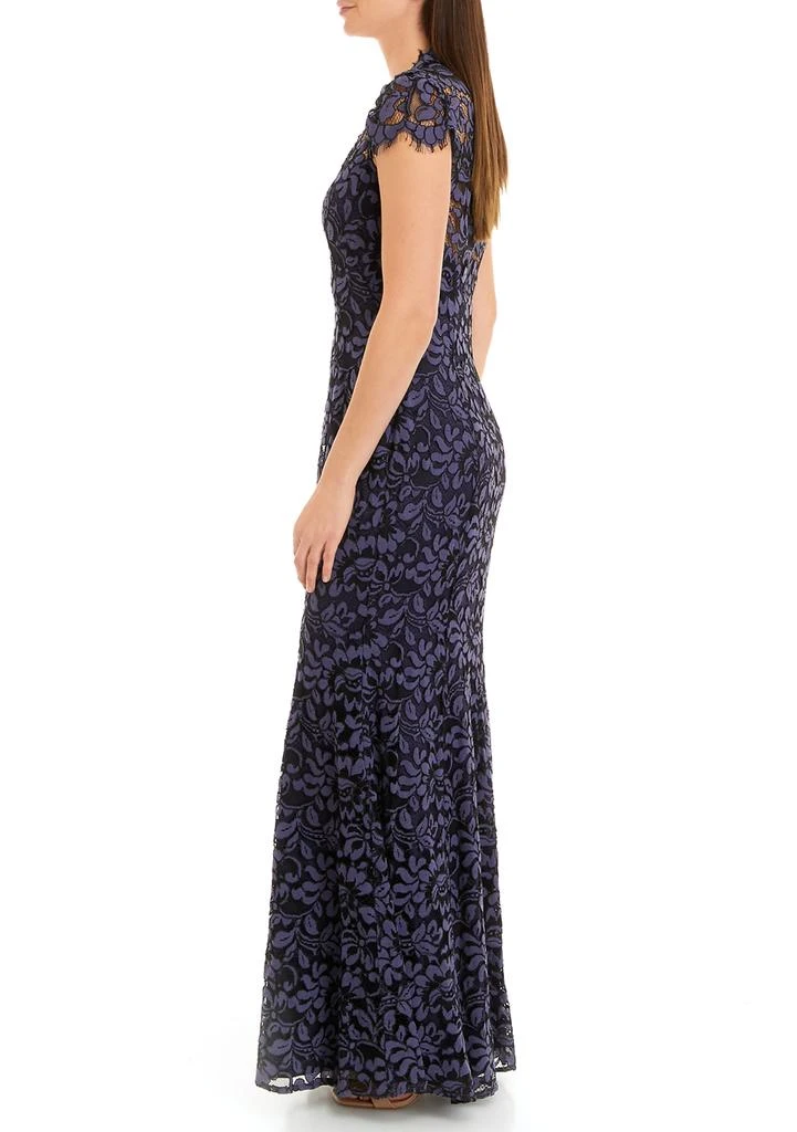 Cap Sleeve Square Neck Lace Sheath Gown  On Sale Now with Up to 65% Off |  Discover Exclusive Deals & Savings at BeyondStyle  Authentic Eliza J  Women|Women's Clothing|Dresses|Maxi Dresses|Eliza J
