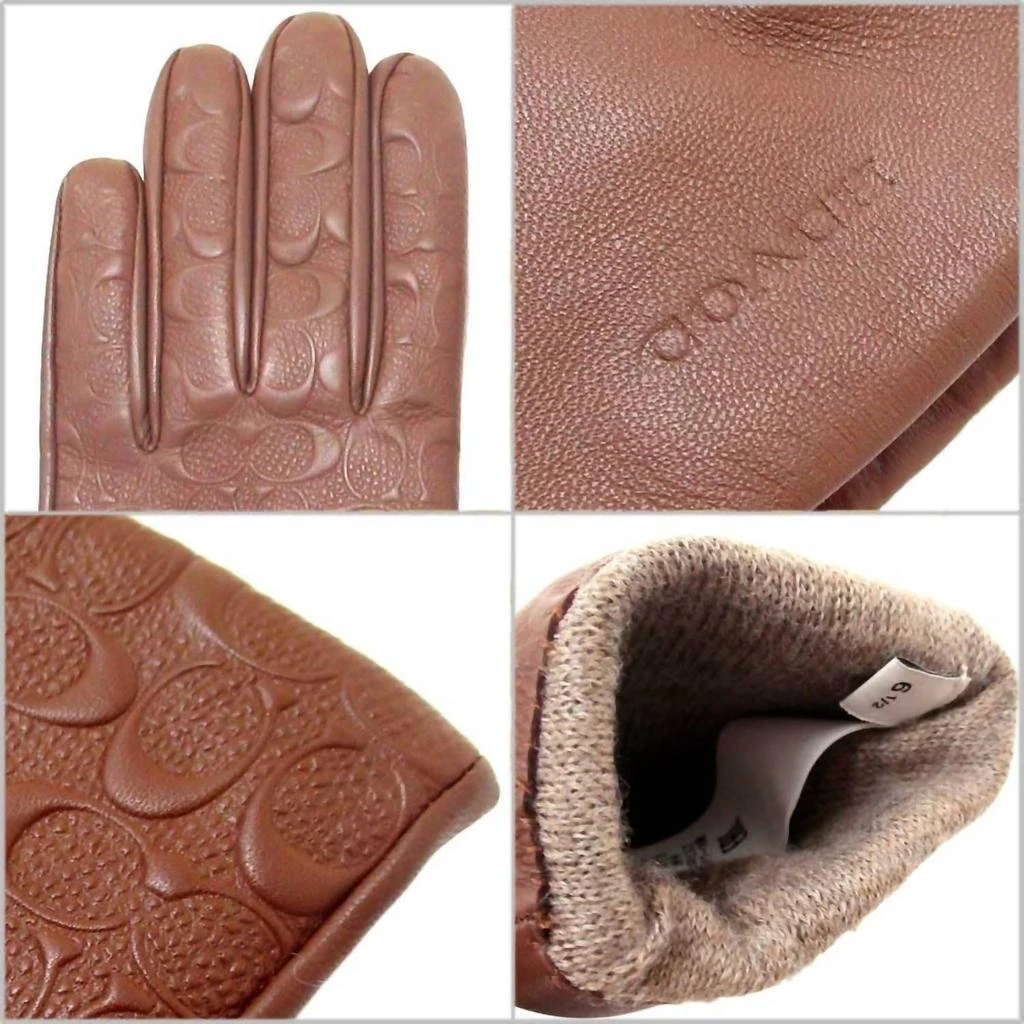 Coach Coach - Women's Signature Leather Embossed Tech Gloves 3
