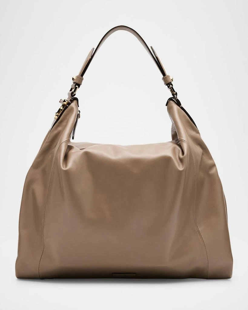 Jimmy Choo Zip Leather Hobo Bag 1
