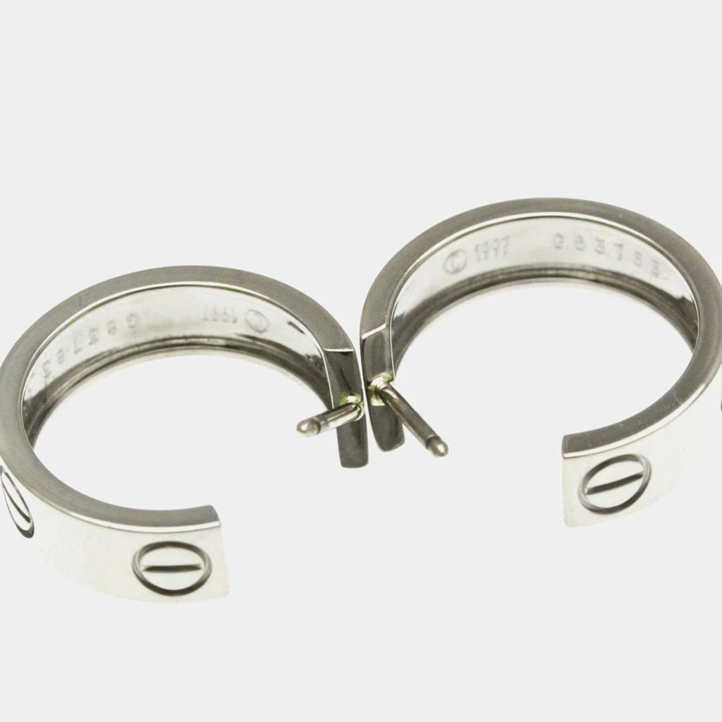 Cartier Cartier 18K White Gold Love Hoop Earrings 5