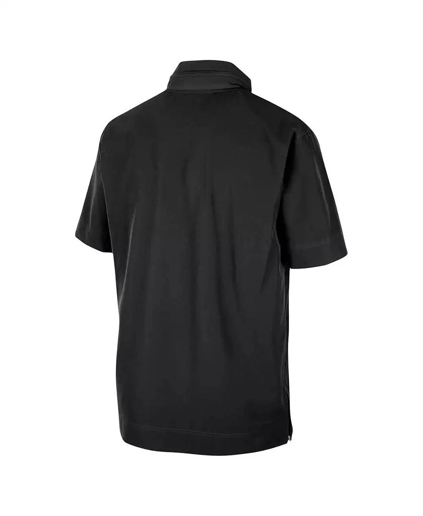 NIKE Men's Black Georgia Bulldogs Coaches Half-Zip Short Sleeve Jacket 2