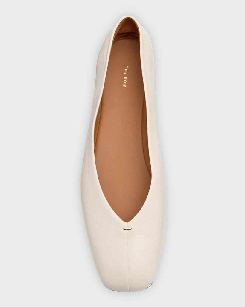 The Row Eva Leather Ballerina Flats 5