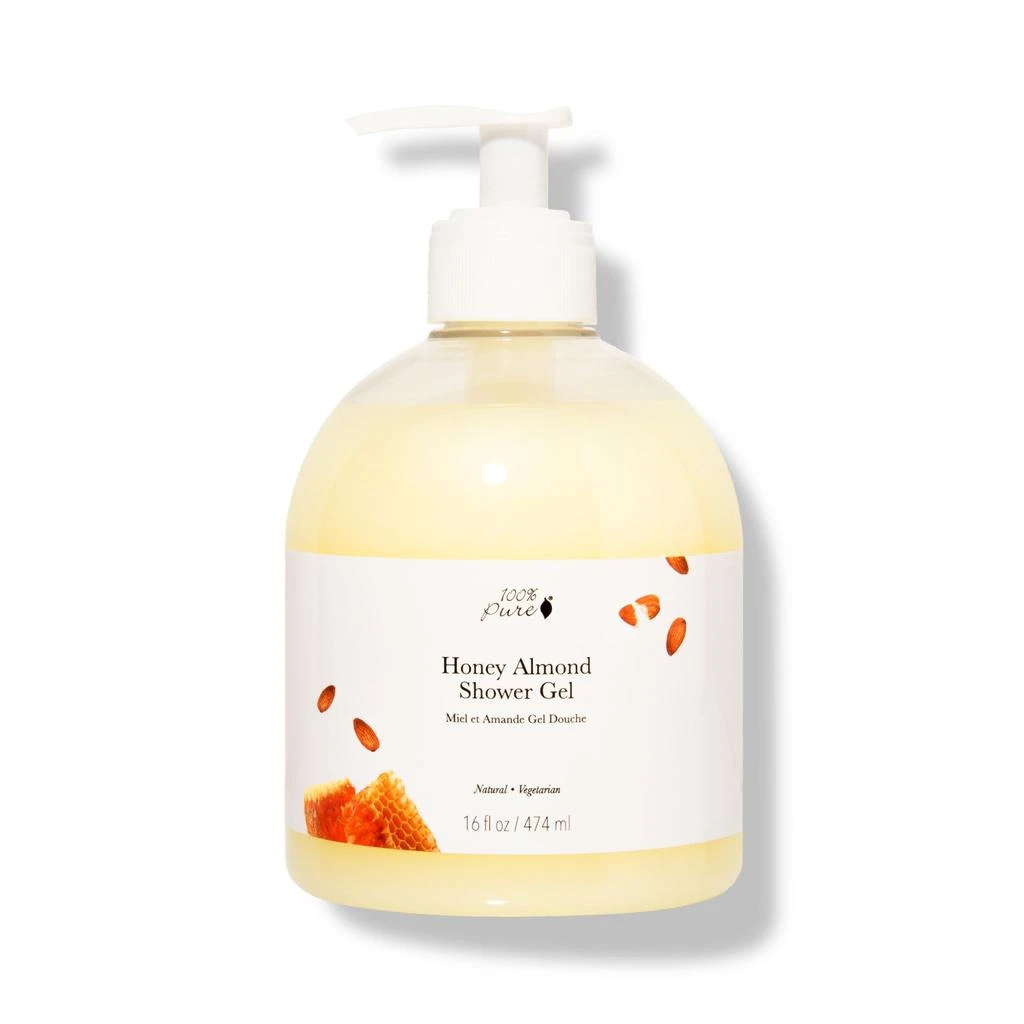 100% Pure Honey Almond Shower Gel 16oz