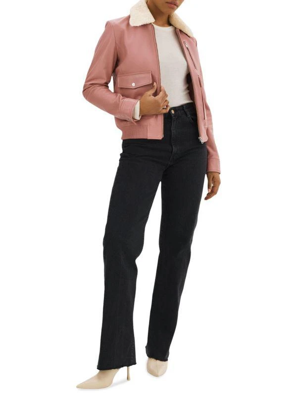 LaMarque Klemence Lambskin Leather Aviator Jacket 5