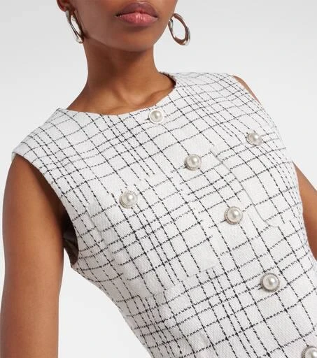 Same Grace checked knitted minidress 4