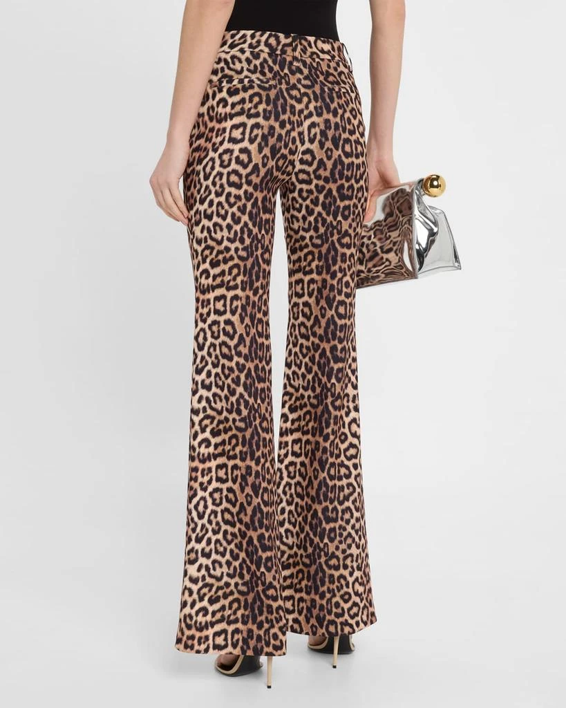 Alice + Olivia Remi Leopard Slim Bootcut Pants 3
