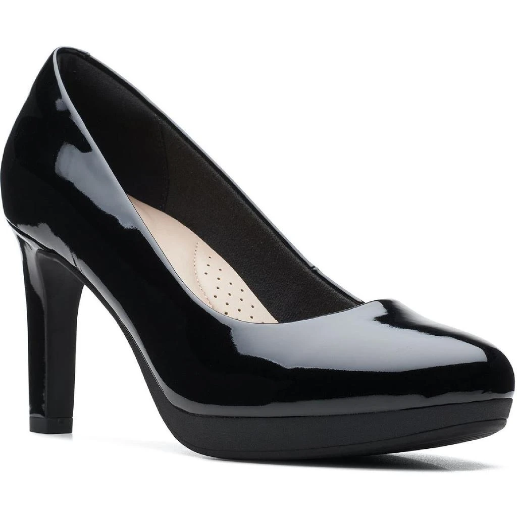 Clarks Ambyr Joy Womens Patent Slip On Platform Heels 1