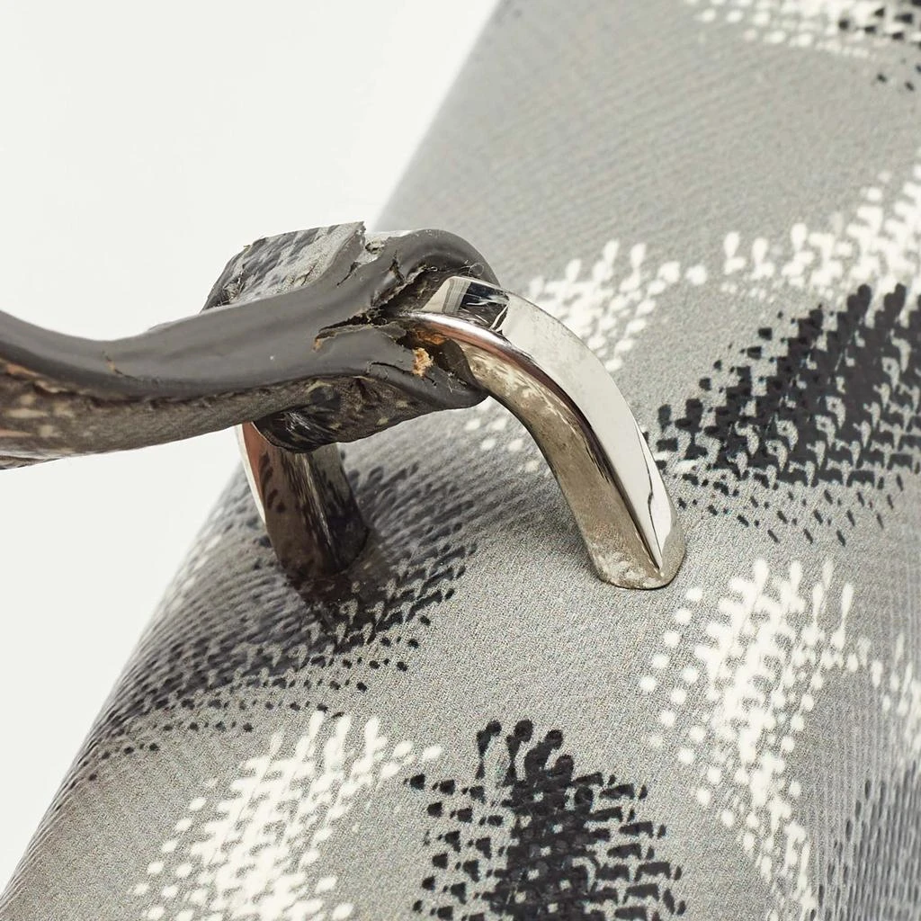 Prada Prada Grey Molecule Print Leather Flap Top Handle Bag 10