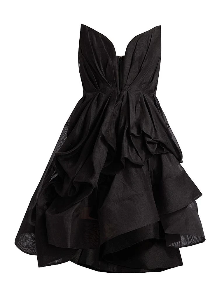 slim fit dress slacks Classic Long Linen Dress in Black