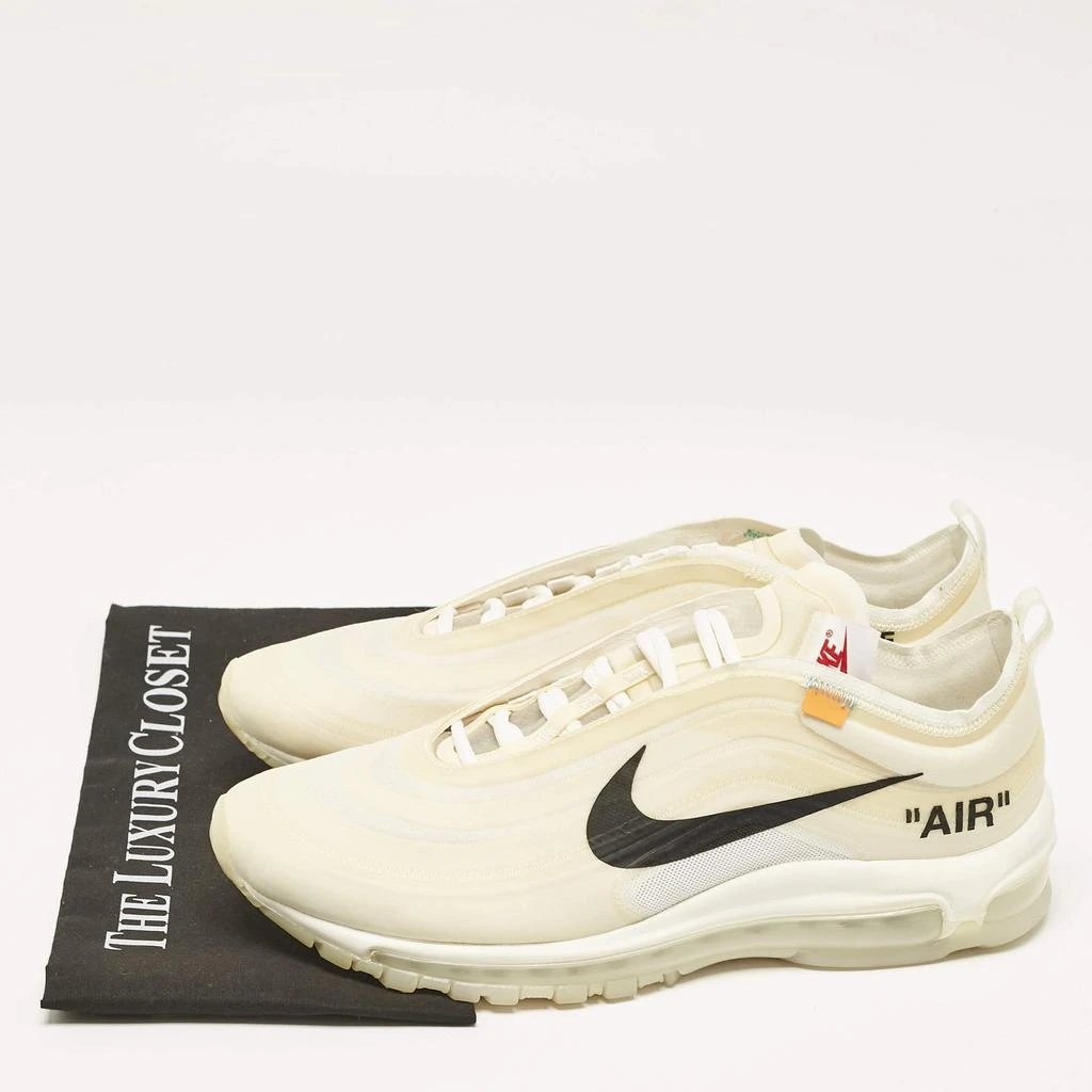 Off-White Off White x Nike White Mesh and Rubber Air Max 97 Sneakers Size 45 9