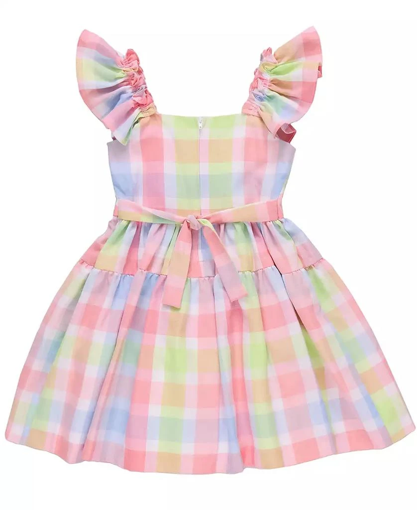 Bonnie Jean Toddler and Little Girls Linen Check Dress 3