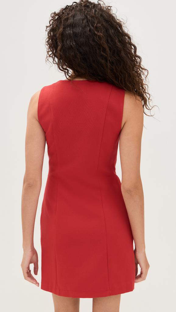 Wayf Button Front Mini Dress