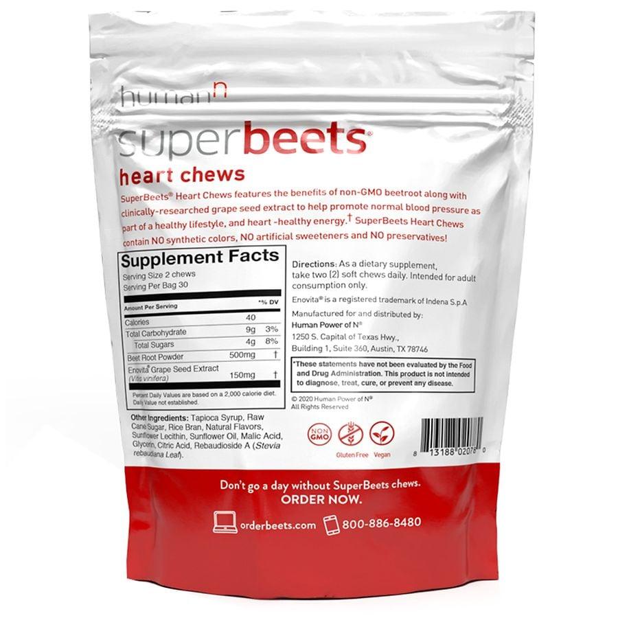 HumanN Superbeets Heart Chews Pomegranate Berry