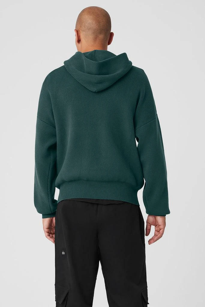 Alo Scholar Hooded Sweater - Midnight Green 2