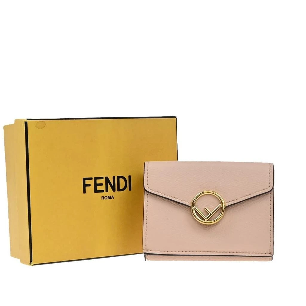 Fendi F Is  Trifold Wallet Leather Leather Wallets Accessory (Pre-Owned)