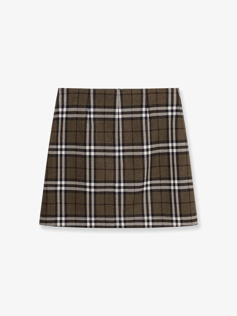 Burberry Virgin wool skirt with Burberry Check print 2