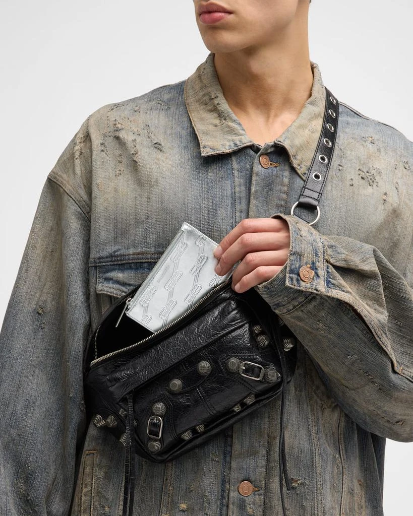 Balenciaga Men
s Embossed Monogram Long Coin And Card Holder In Box 2