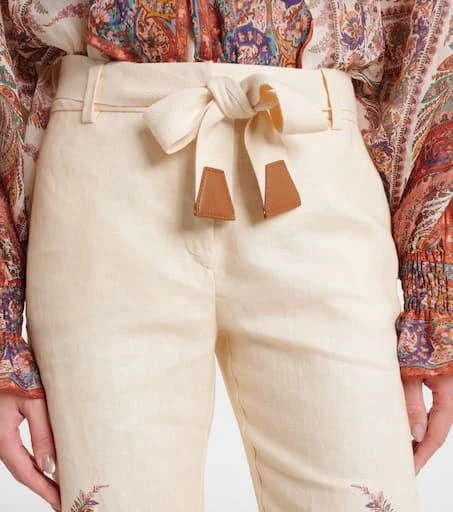 Zimmermann Paisley linen flared pants 4