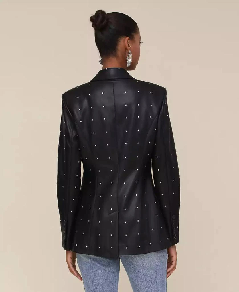 Avec Les Filles Women's Double-Breasted Diamante Blazer 2