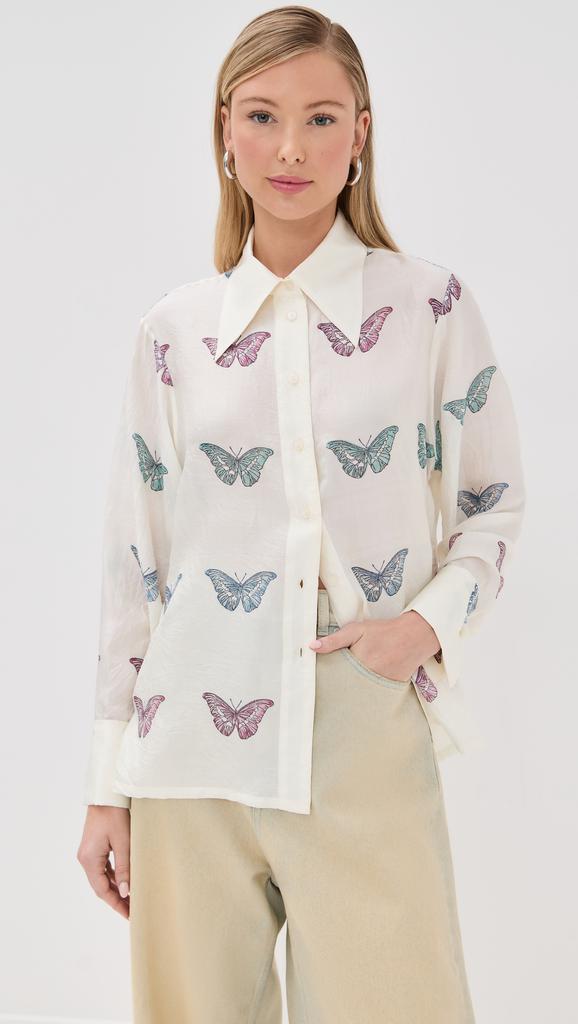 Alix of Bohemia Dana Butterfly Garden Shirt