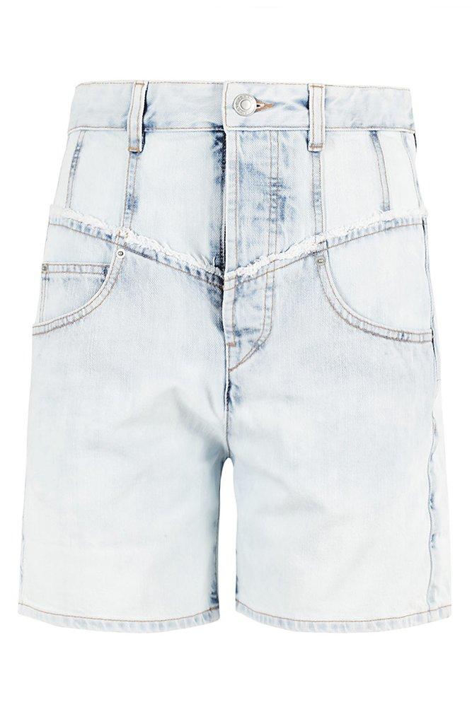 Isabel Marant Isabel Marant Logo Patch Denim Shorts