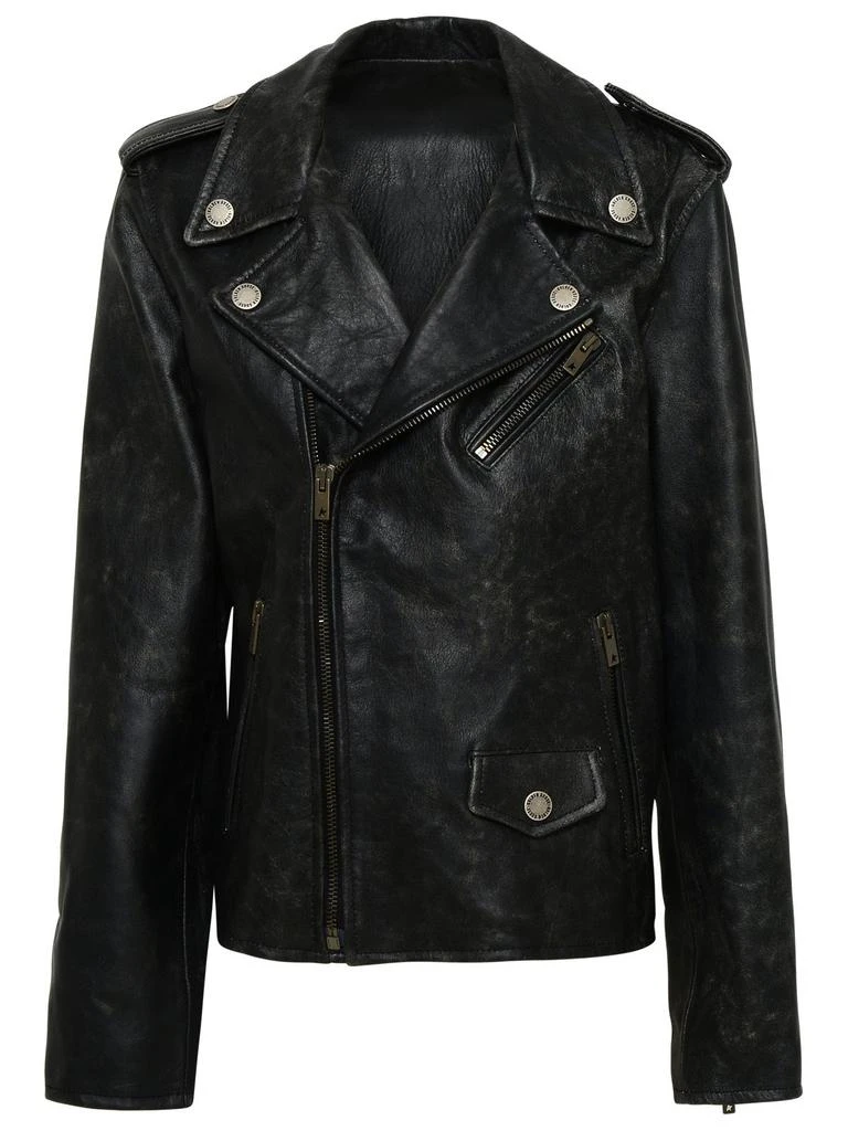 Golden Goose Golden Goose Kids Zipped Biker Jacket 1