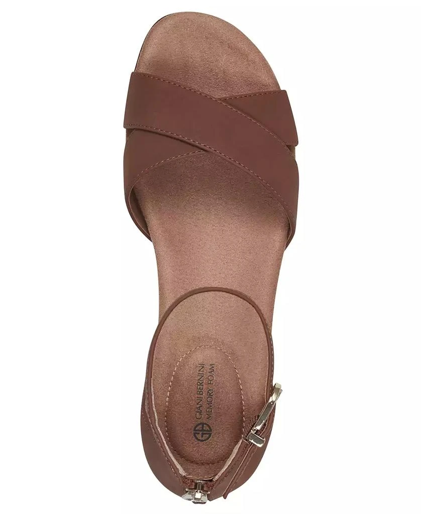 Giani Bernini Women's Eviee Memory Foam Wedge Sandals, Created for Macy's 4