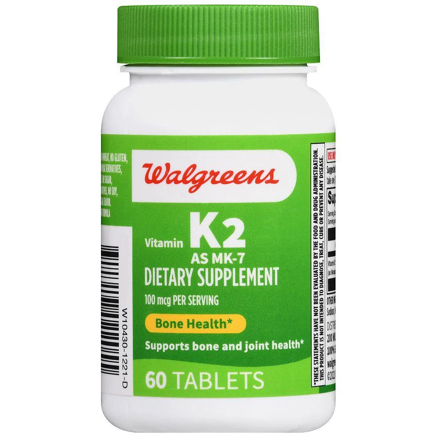 Walgreens Vitamin K2 As MK-7 100 mcg Tablets 2
