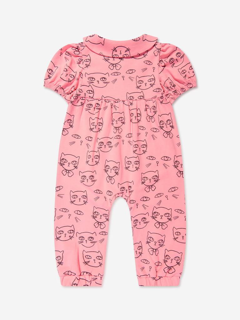 Mini Rodini Baby Girls Cathlethes Jumpsuit in Pink