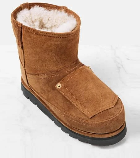 Acne Studios Shearling-lined leather ankle boots 5