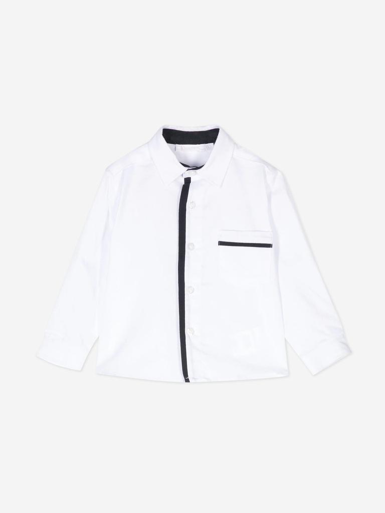 Patachou Patachou Baby Boys Cotton Shirt in White