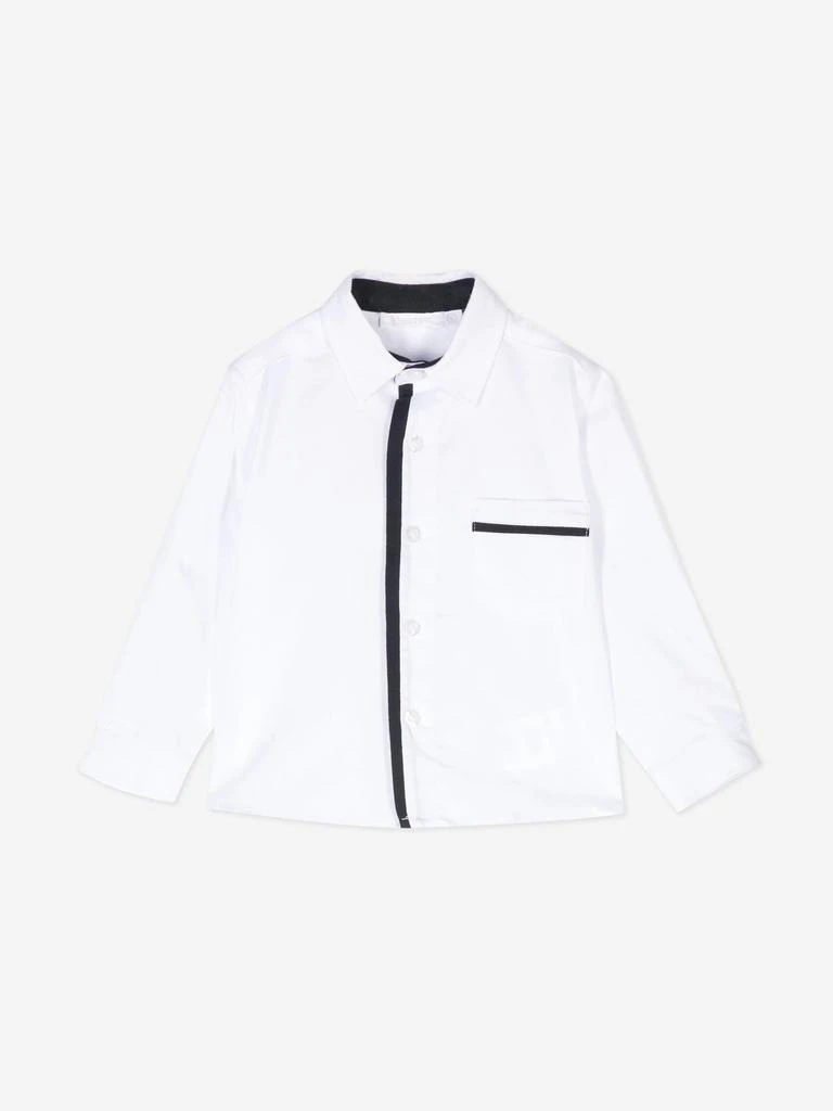 Patachou Patachou Baby Boys Cotton Shirt in White 1