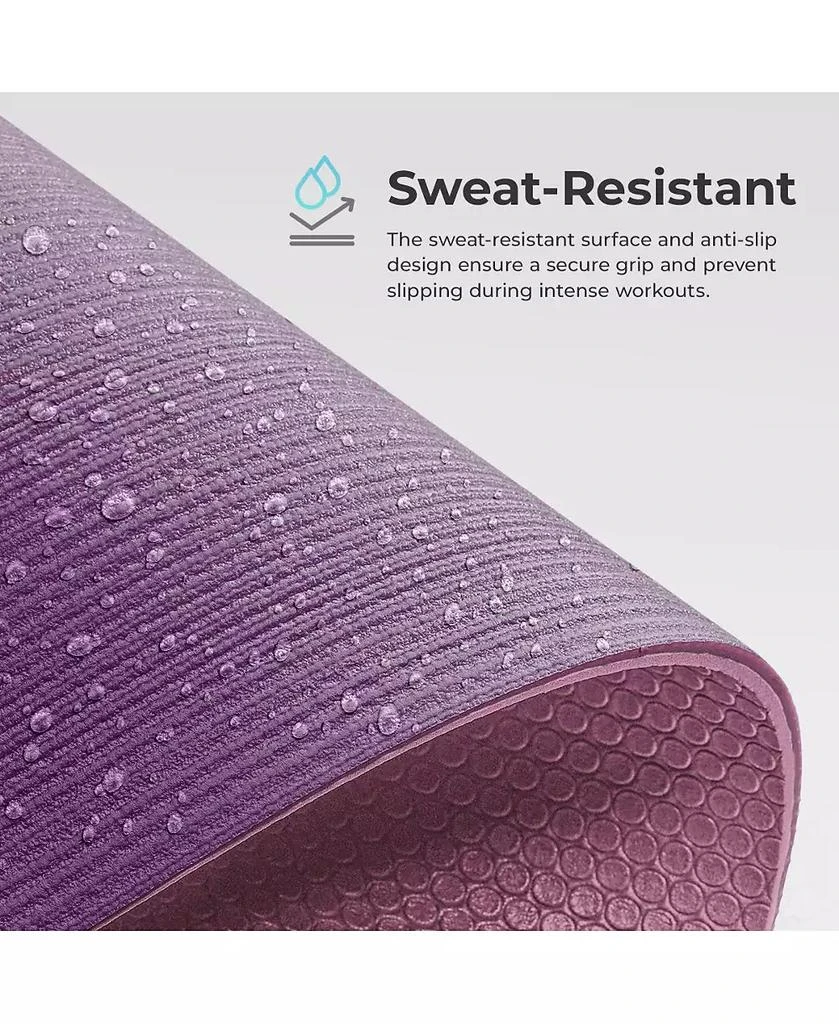 Sunny Health 
Fitness Anti-Slip Dual Color Exercise Yoga Mat,Purple 3