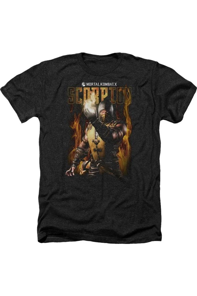 Gildan Mortal Kombat Scorpion Adult Heather Tee / T-Shirt 1