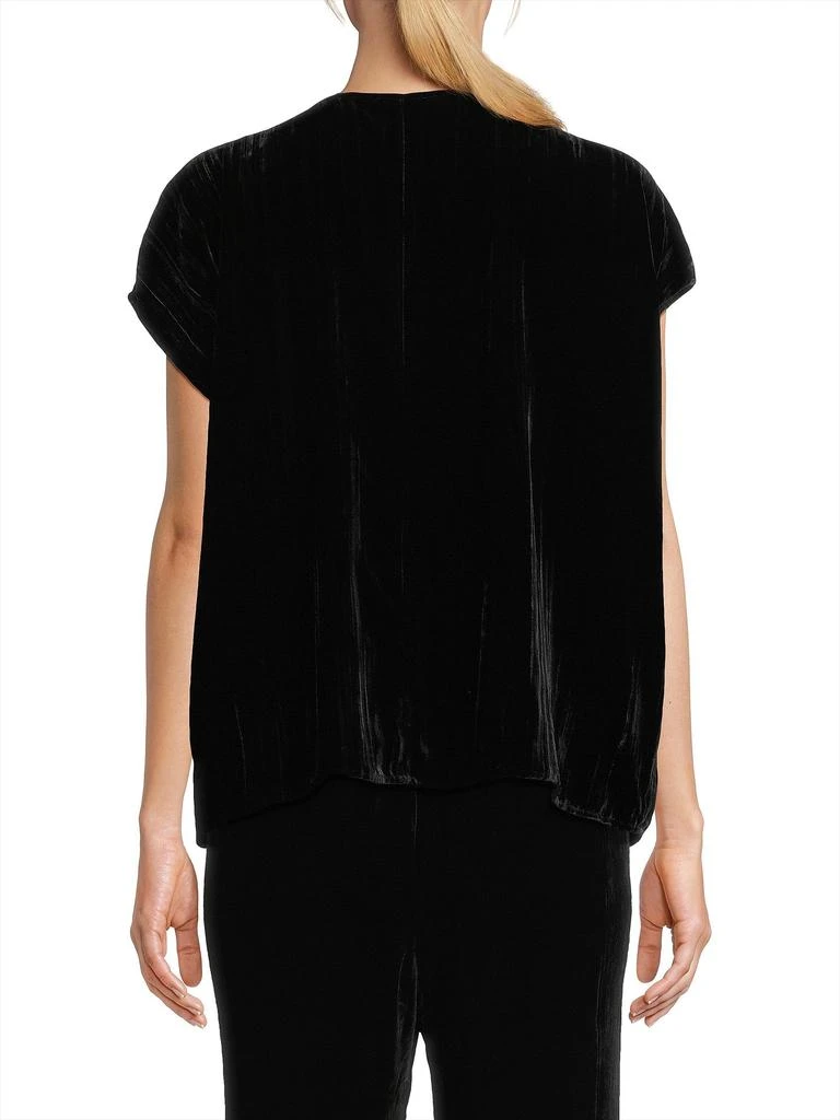 Eileen Fisher Silk-Blend V-Neck T-Shirt 2