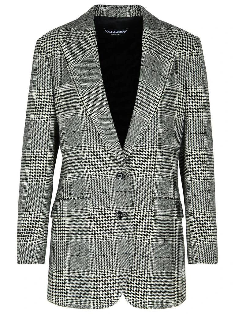 Dolce 
Gabbana Dolce 
Gabbana Single-Breasted Glen Plaid Jacket 1